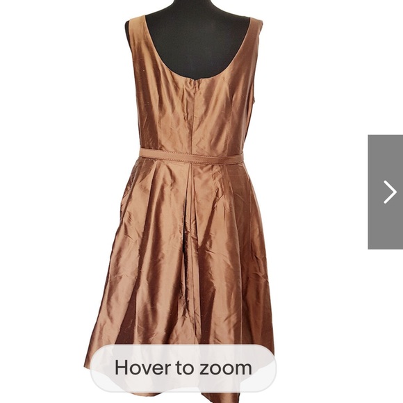 Eliza J brown taffeta party/wedding/prom dress - Picture 8 of 10